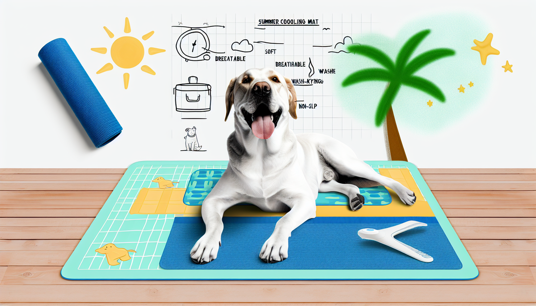 Breathable Summer Dog Cooling Mat – Washable, Non-Slip Soft Bed Pad