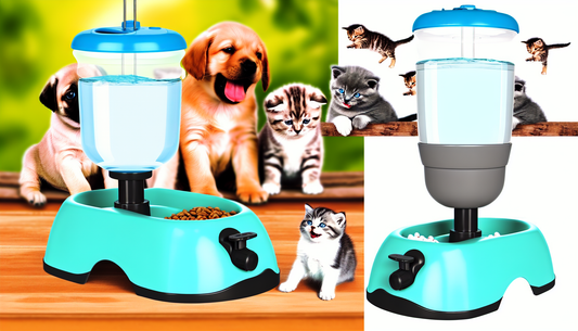 2-in-1 Pet Water Feeder – Gravity-Based Drinking Bowl for Puppies & Kittens