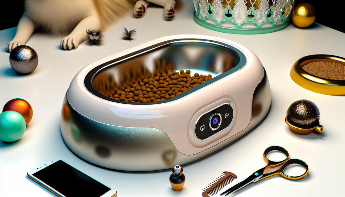 Intelligent Pet Food Bowl with Water Dispenser – WiFi Camera Feeder for Dogs & Cats