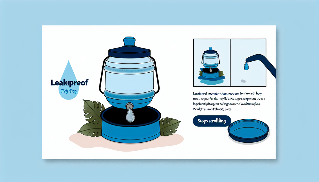 Leakproof Pet Water Pot