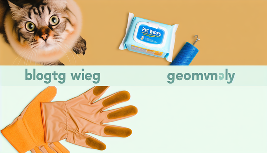 Pet Wet Wipes & Dry Gloves Set – Easy Bathing and Grooming for Pets
