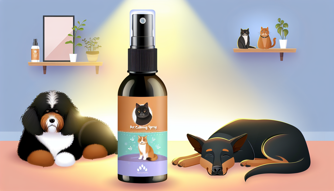 Pet Calming Spray for Dogs & Cats Natural Pheromone Formula for Anxiety Relief