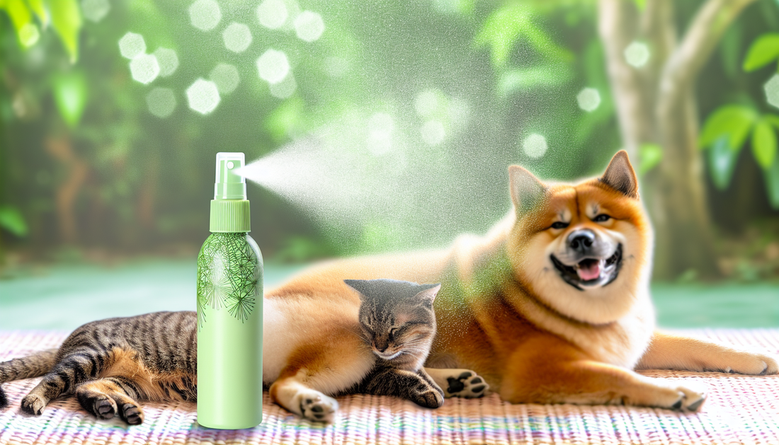 Natural Pet Deodorant Spray – Long-Lasting Odor Removal for Dogs & Cats with Refreshing Plant-Based Fragrance
