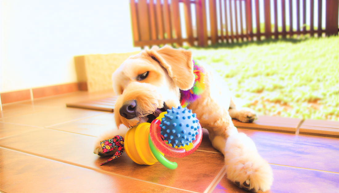 Bite-Resistant Dog Bell Ball & Molar Ring – Soft Rubber Chew Toy for Teeth Cleaning & Fun Play