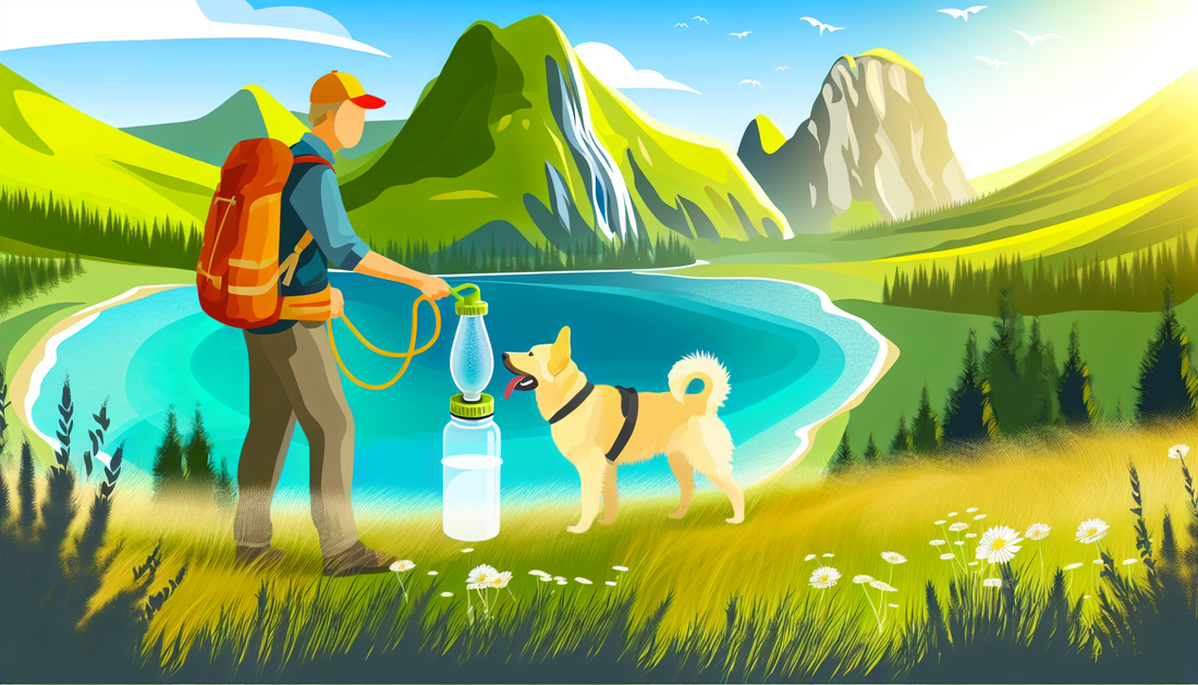 Travel Dog Water Dispenser – Portable Hydration Bottle for Walking & Hiking