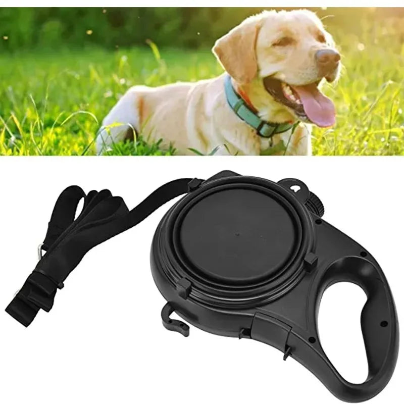 Pet supplies comes with a water bottle pet leash dog walking rope three in one portable pet leash